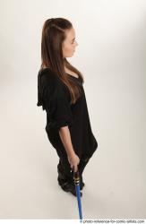 ANGELIA WITH BLUE LIGHTSABER